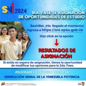 Sistema Nacional de Ingreso publica primeros resultados de aspirantes a carreras universitarias