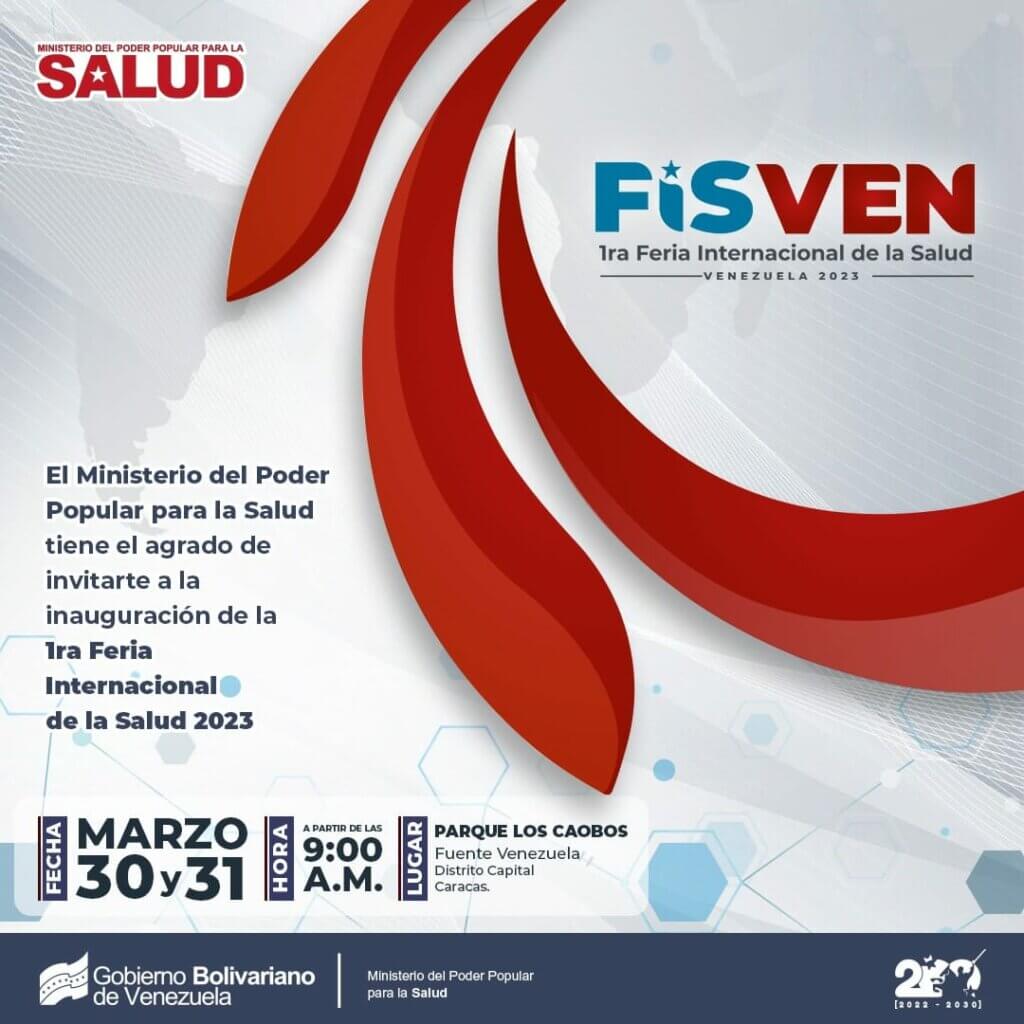 1era Feria Internacional de Salud Venezuela 2023 se realizará este 30 y ...
