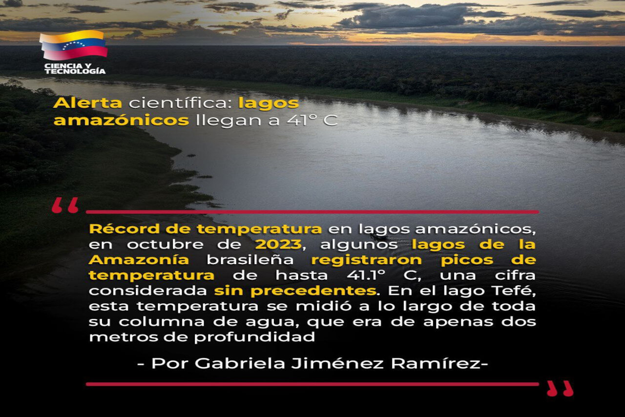 En este momento estás viendo Alerta científica: lagos amazónicos llegan a 41 °C