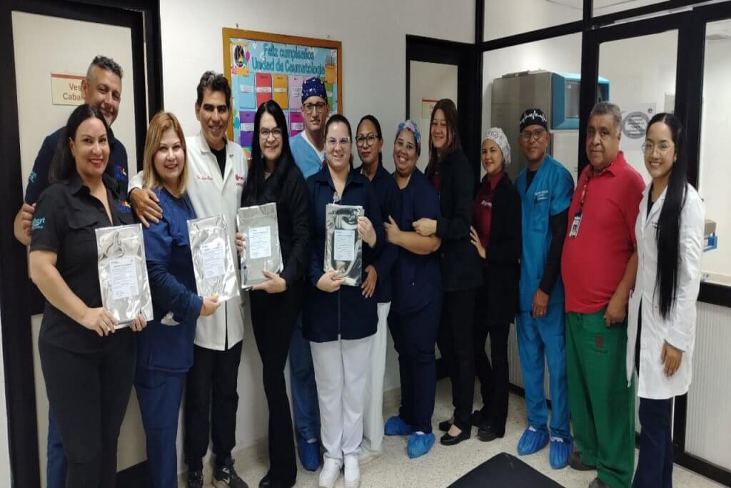 Inzit entregó apósitos de quitosano para pacientes con quemaduras recluidos en hospital de Maracaibo