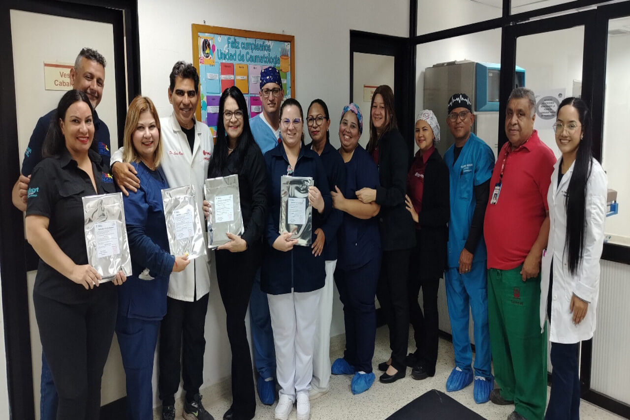 Lee más sobre el artículo Inzit entregó apósitos de quitosano para pacientes con quemaduras recluidos en hospital de Maracaibo