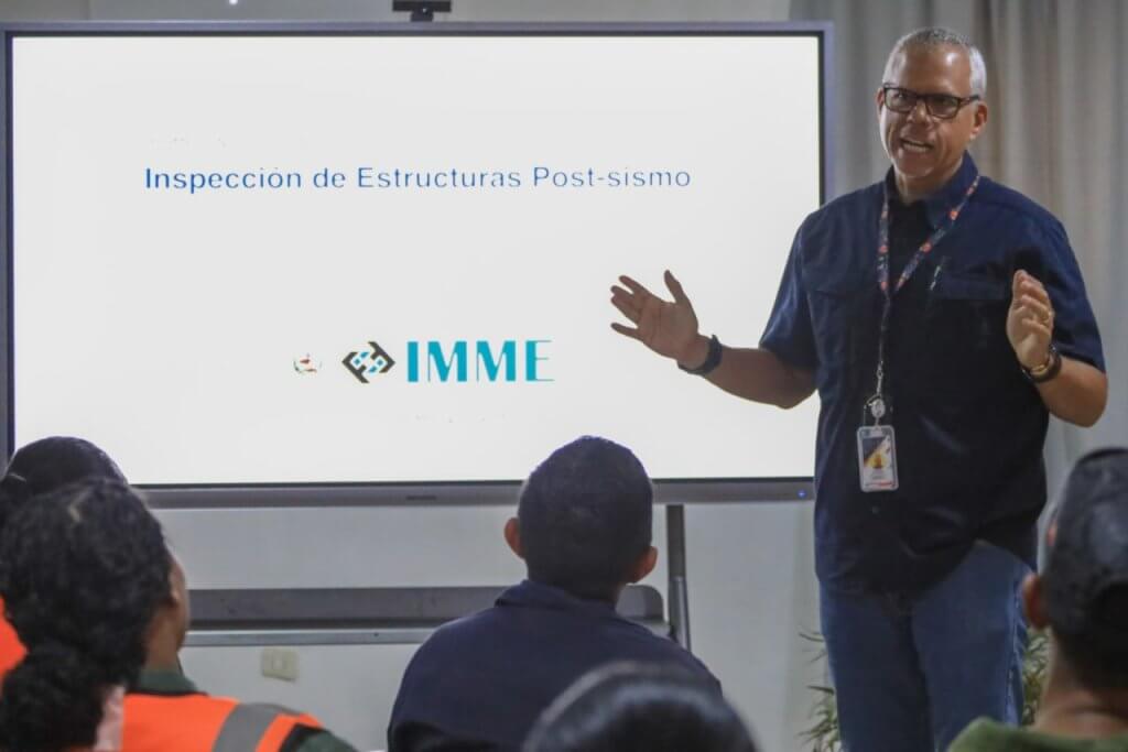 Ingenieros de la FANB se capacitan para la evaluación de edificaciones afectadas por los sismos