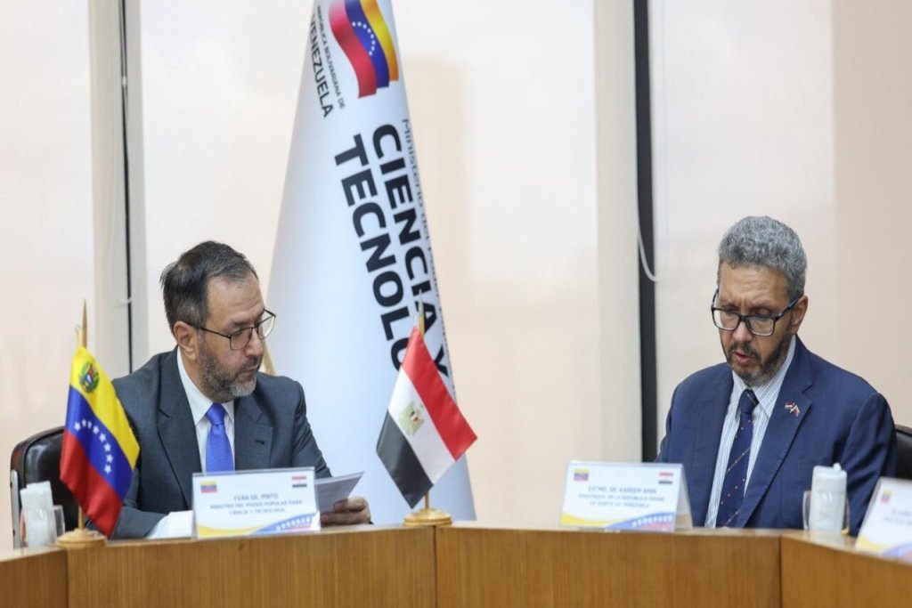 Venezuela y Egipto afinan agenda de cooperación en ciencia y telecomunicaciones para su Segunda Comisión Mixta